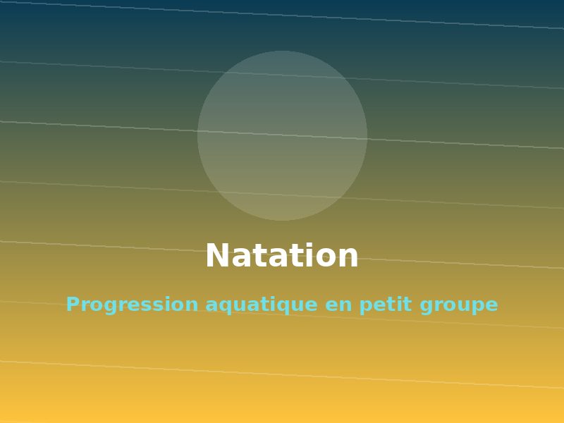Progression aquatique en petit groupe